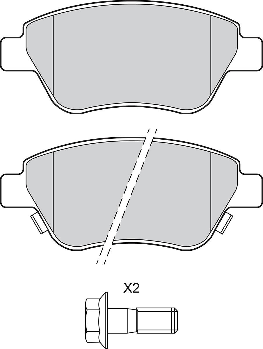 Jeu de 4 plaquettes de frein VALEO ref. 302905